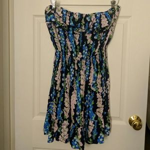 Lilly Pulitzer floral strapless dress